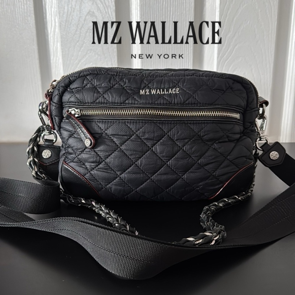 MZ Wallace Crosby Quilted Crossbody Black